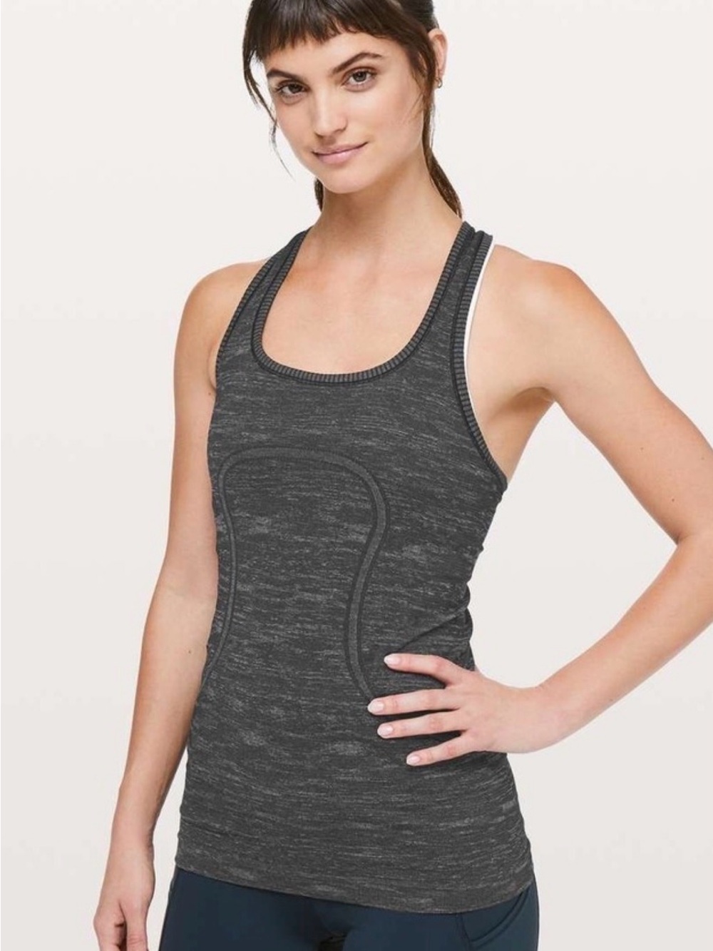 Lululemon Swiftly Tech Racerback Tank - Black/Grey